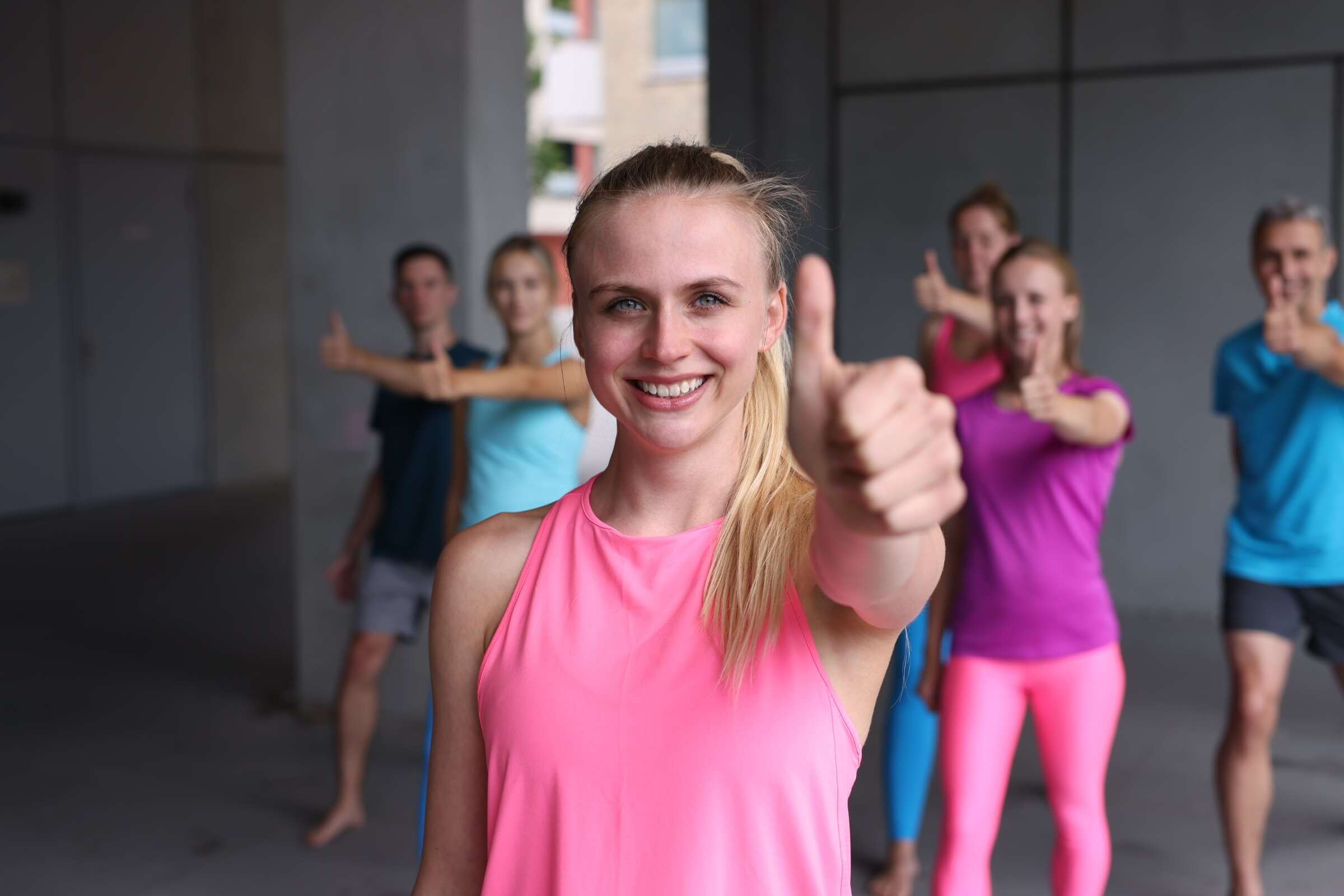 Fokussierung auf den eignen Daumen
