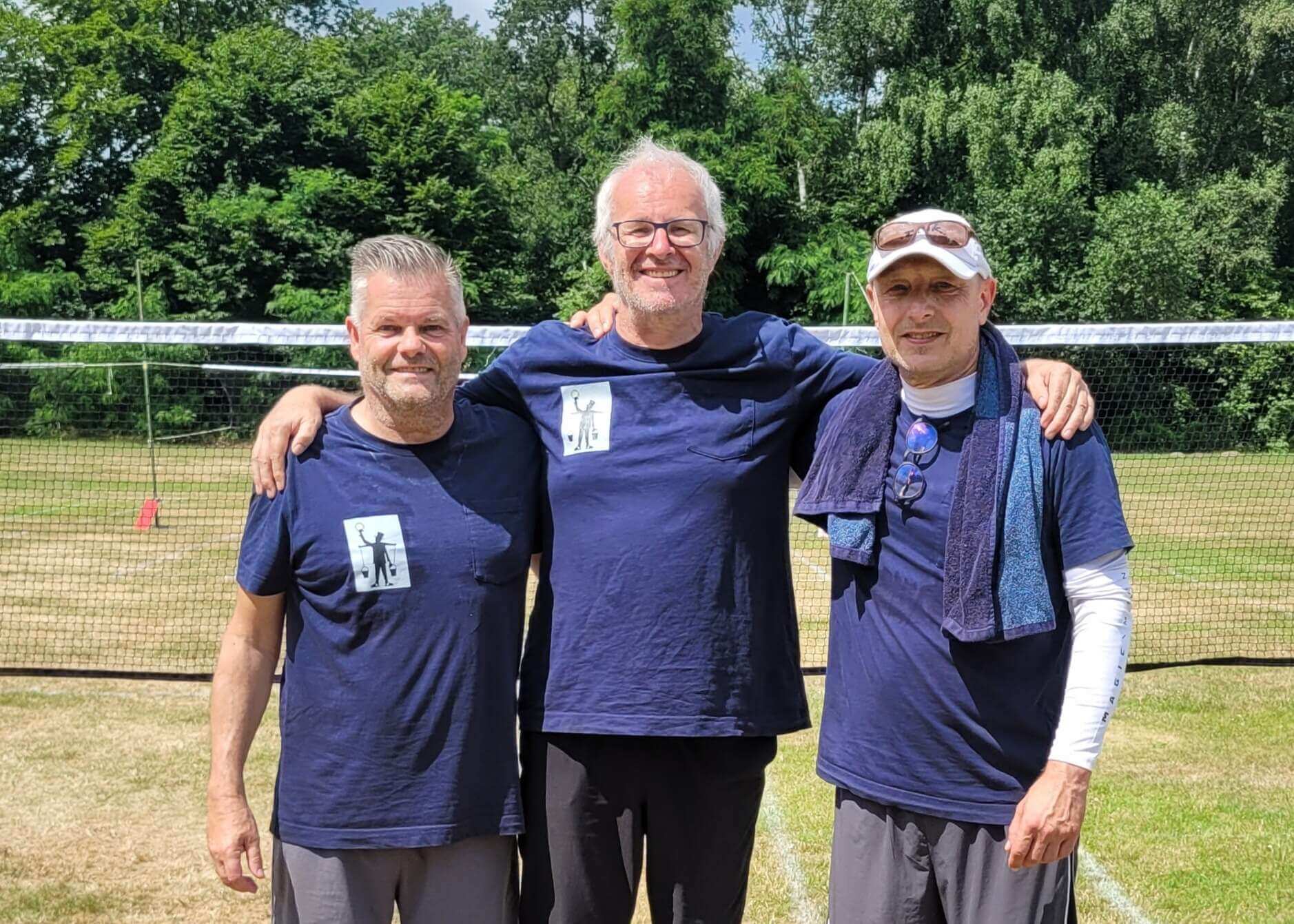 Drei Ringtennisspieler des HFK Hamburg