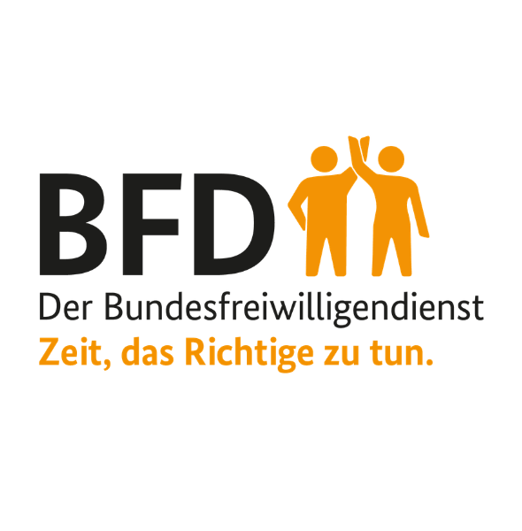 Logo Bundesfreiwilligendienst. Zeit, das Richtige zu tun.
