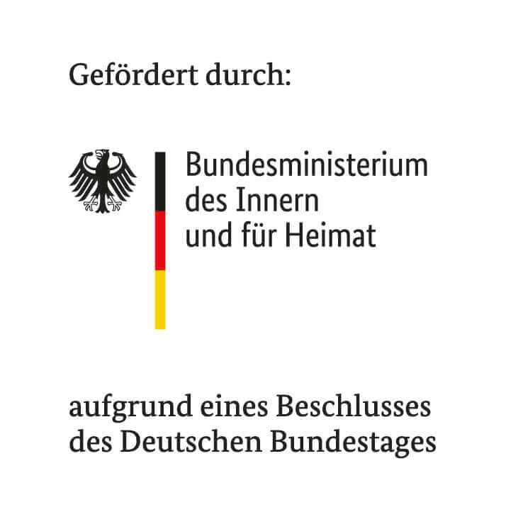 Gefördert durch Bundesministerium des Inneren und für die Heimat. - Logo