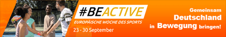 #BeActive - Europäische Woche des Sports, 23.-30. September . Gemeinsam Deutschland in Bewegung bringen