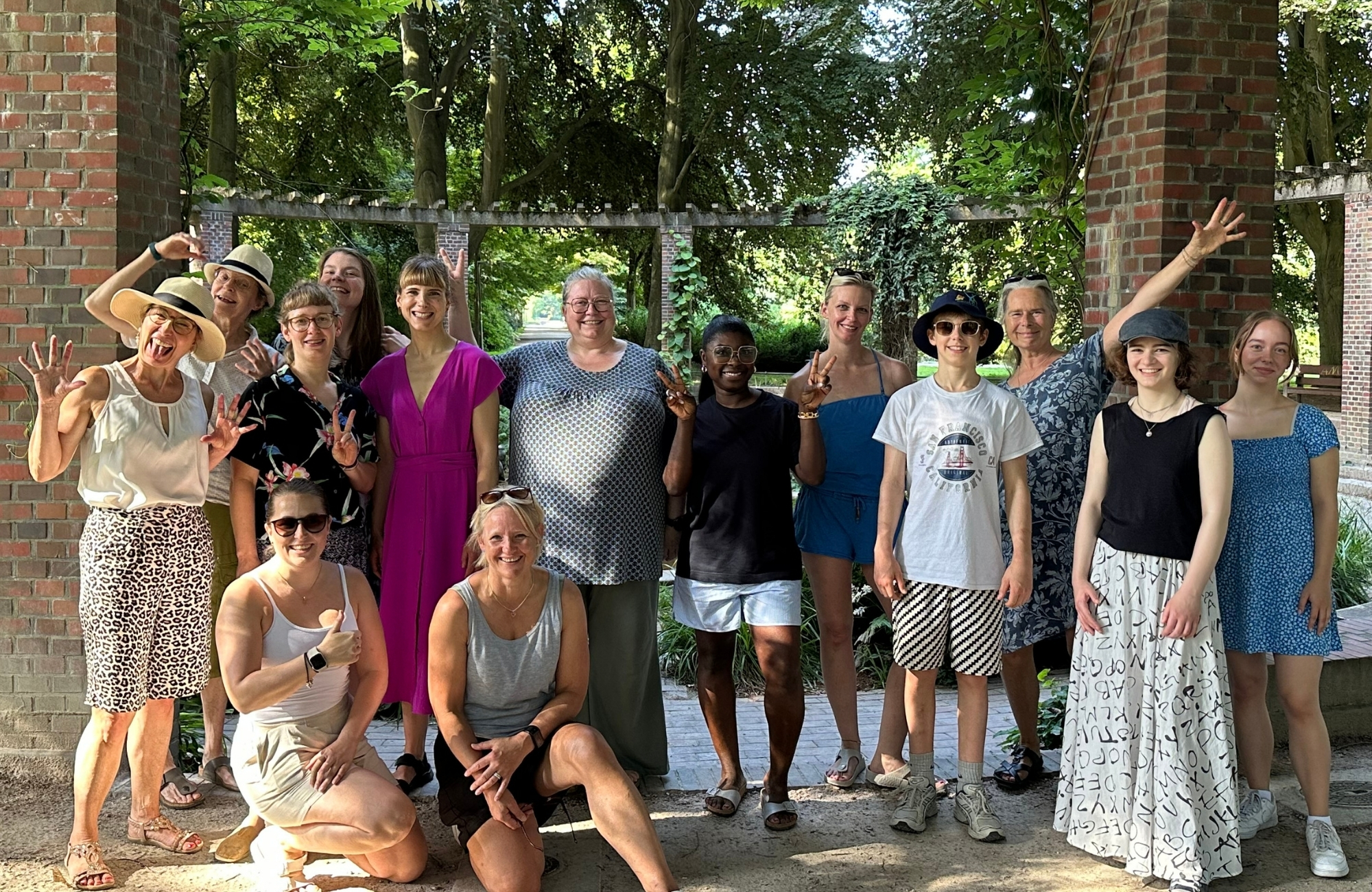 Gruppenfoto vom VTF-Team im Hamburger Stadtpark