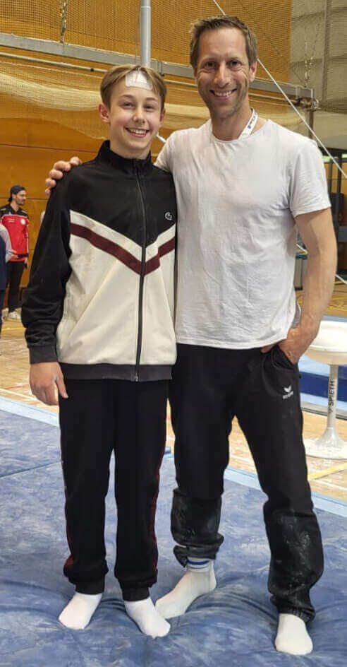 Jonas Kirsch mit Trainer Jasper