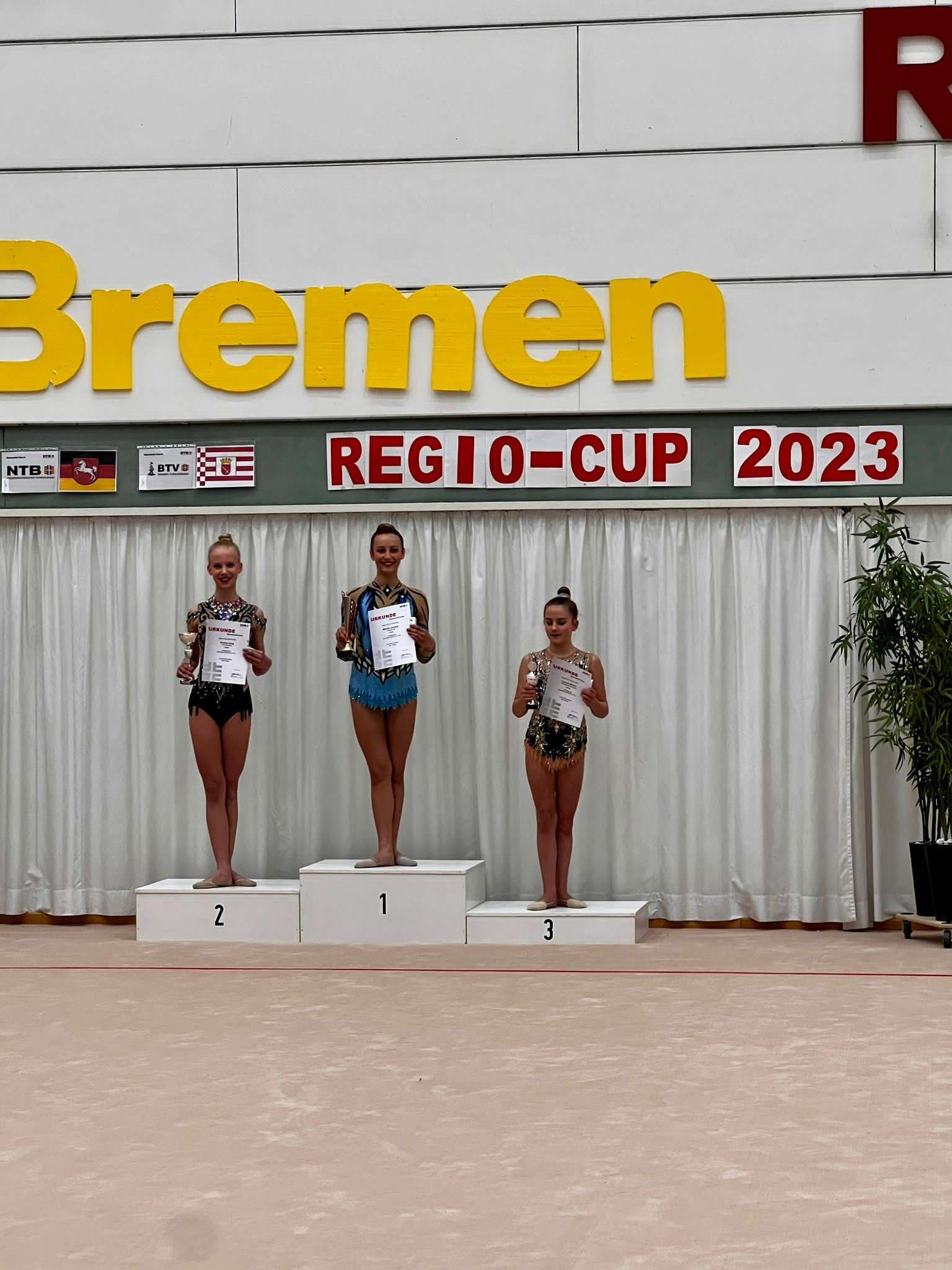 Siegerehrung Treppchenansicht Regio Cup Bremen