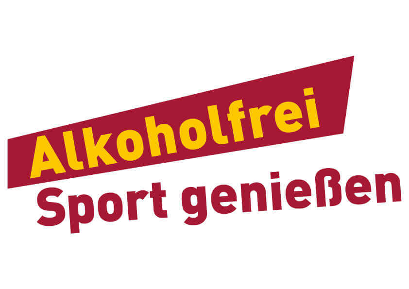 Schriftzug Alkoholfrei Sport genießen